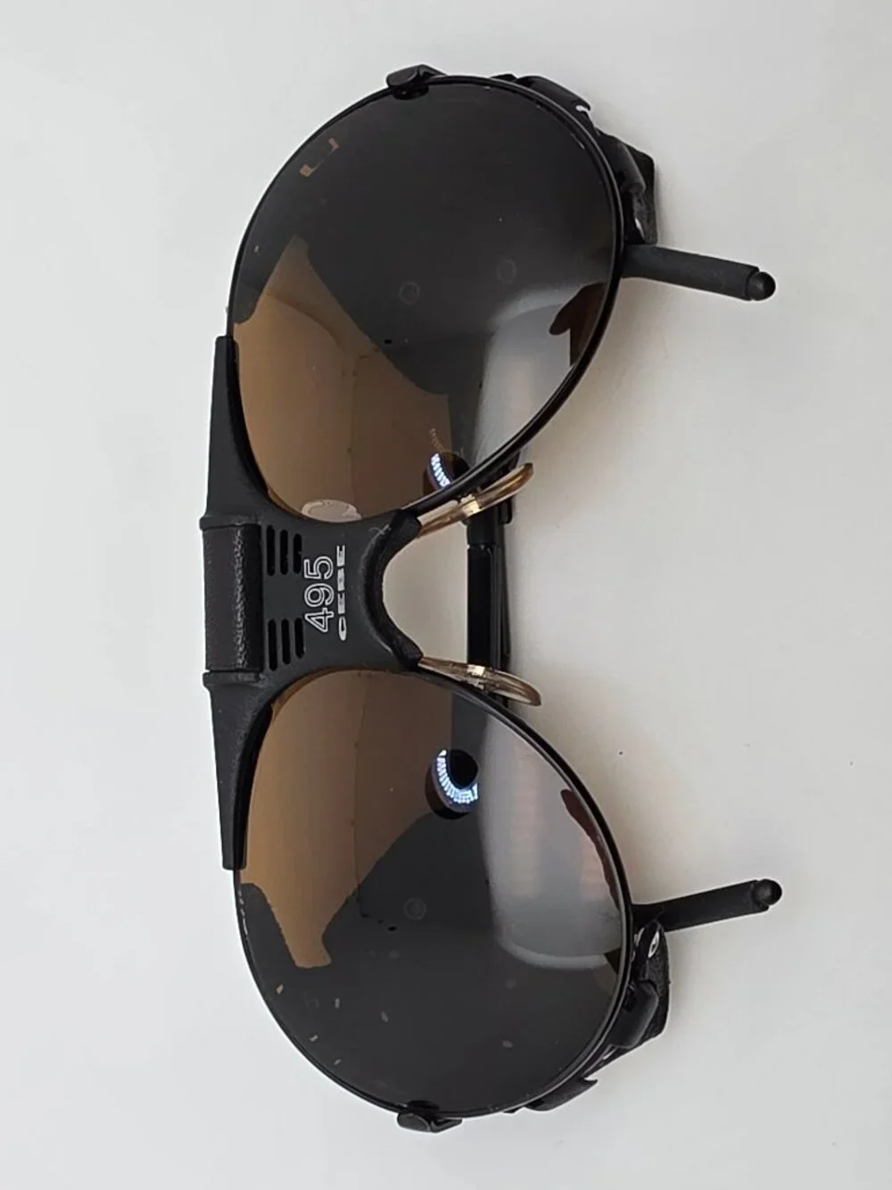 Cebe 0495 43 Black Mountaineering Glacier Aviator Sunglasses FRAME ONLY w/ Case